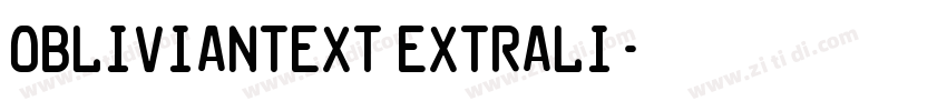OblivianText ExtraLi字体转换